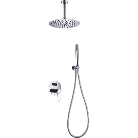 Conjunto de ducha monomando con un diseño moderno de acabado cromado de Imex (1/3)