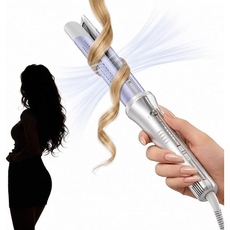 32mm Automatic One Touch Curling Iron with Fresh Air - Long Lasting Curls for Bounce or Wavy Styles, Low Risk of Burning, Fast Heats for Medium to Long Hair (32mm) (1/5)
