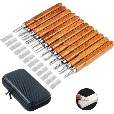 12 herramientas de tallado caseras para escultores, carpinteros, aficionados y adultos. (1/5)