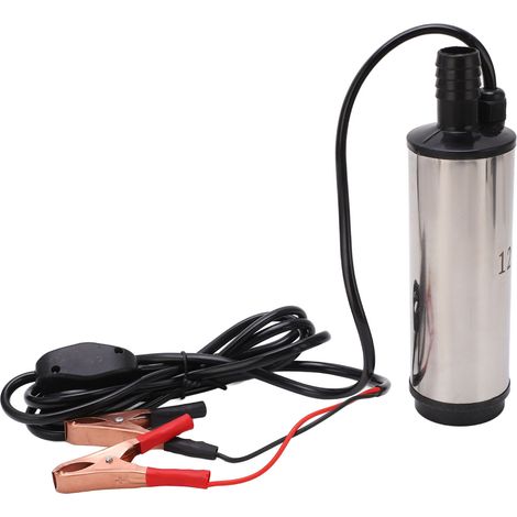 12V DC Kraftstoffförderpumpe mit Filter, Edelstahl, Fördermenge 45-50L/min, für Diesel und Heizöl, tragbare Mini-Hebepumpe. (1/5)