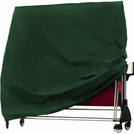 Copertura protettiva per tavolo da ping pong 210D impermeabile per uso interno ed esterno, verde, 165x70x185 cm (1/5)