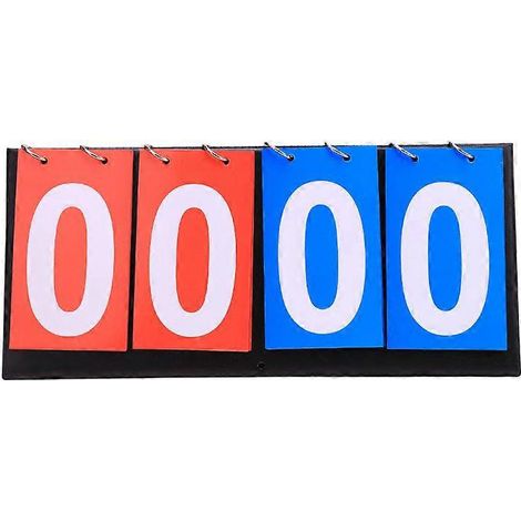 Tableau de score de table Flipper Quatre tableaux de score Pelle de tennis de table Tableau de score portable multisports-36.416.3cm (1/3)