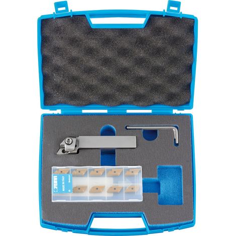Utensile per esterno 93° FERVI KITCKJ25 con inserti KNUX160405RN per tornio (1/3)