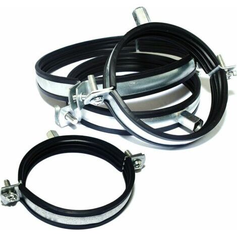 Colliers de serrage avec joint en caoutchouc cruciforme - Filetage M8/10,5pcs(Ø 125 mm) (1/4)