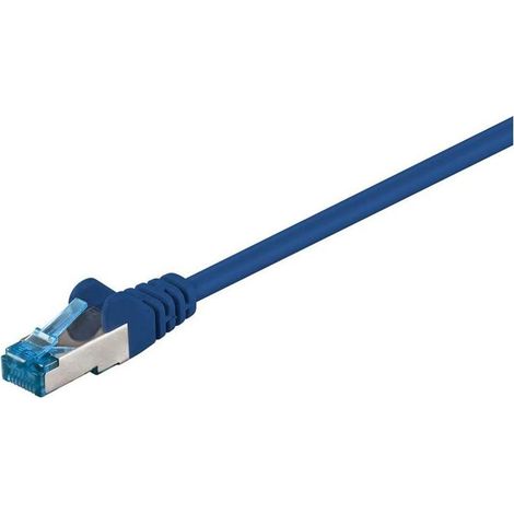 94910 Câble/Cordon réseau Goobay RJ45 Catégorie 6A SSTP (S/FTP) Droit 50m (Blanc)