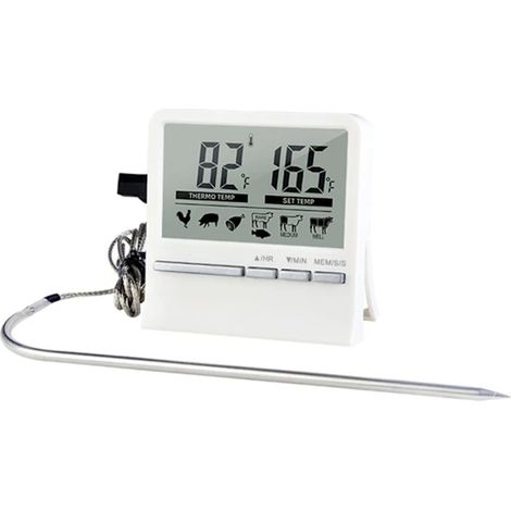 Filiyano-/EA/Thermomètre alimentaire Thermomètre de four BLANC Blanc (1/2)