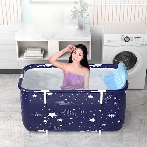 Ensemble de baignoire Portable pliant multifonctionnel épaissir Spa baignoire de trempage pour Salon à domicile Type 1 dossier siÚge pompe de gonflage (1/5)
