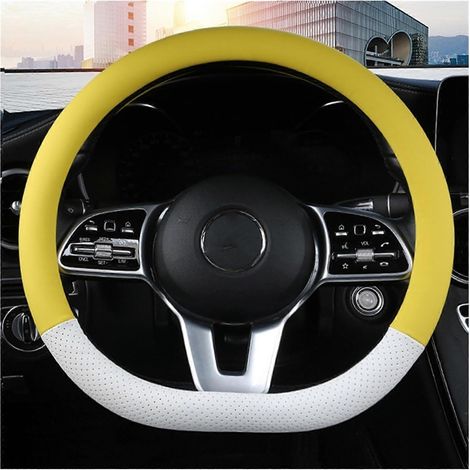 Ensemble de housses de volant type D en cuir véritable, compatible toutes saisons, durable et raffiné, couleur intérieure 4 (1/4)