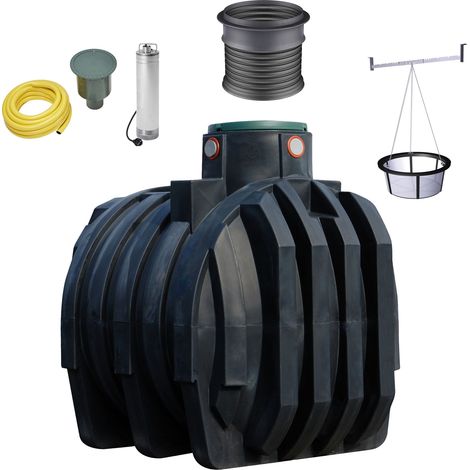 4rain MONO Erdtank-Komplettset 6800 Liter inkl. Filterpaket, Teleskop-Domschacht und Garten-Comfort (1/5)