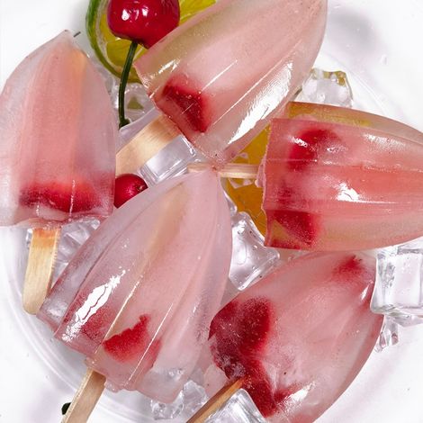 Silikon-Eisform in Sternform mit 6 Mulden und Deckel zum Selbermachen von Eis am Stiel (1/5)