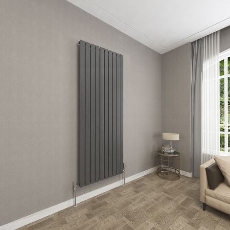 1800x680mm Anthracite Single Flat Panel Radiator Vertical Modern Central Heating Radiators
