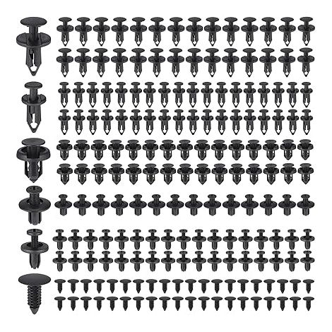 Rivet Plastique Clips Voiture, Taille de Retenue Fixations, Vis Universelles pour Fixer les Panneaux et les Portes de(6 mm à 10 mm) (1/5)