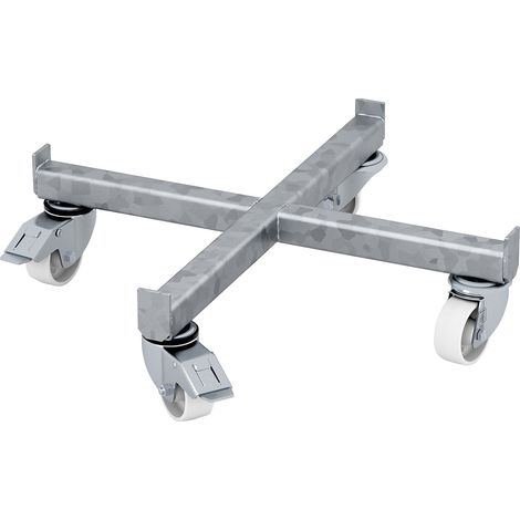 eurokraft pro, Roule-fût, L x l 610 x 610 mm, galvanisé à