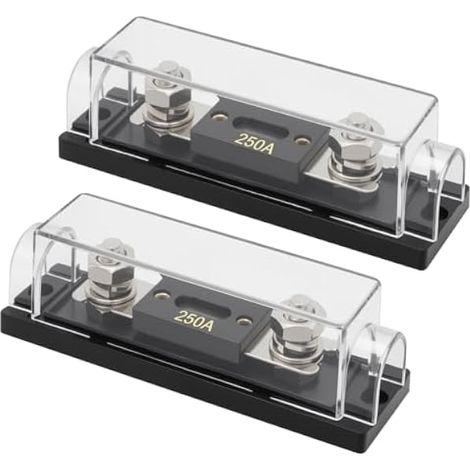 Porte-fusibles ANL 250 A, calibre 0/2/4 avec fusibles ANL 250 A, boîte à fusibles automobile pour audio de voiture et projets de bricolage (1/5)