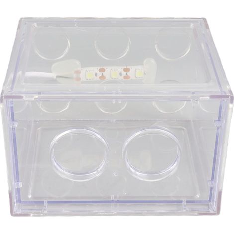 Aquarium Mini USB LED Économiseur d'Espace Éclairage USB pour Bureau Design Moderne Lampe de Bureau avec Table Décor Transparent (1/5)
