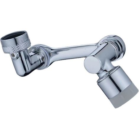Aérateur de robinet pivotant, rallonge de robinet pivotante, anti-éclaboussures, aérateur d'évier universel, sortie à 2 modes, bras robotisé pour cuisine et salle de bain (1/5)