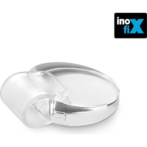 Leiser transparenter Klebestopfen INOFIX Blister