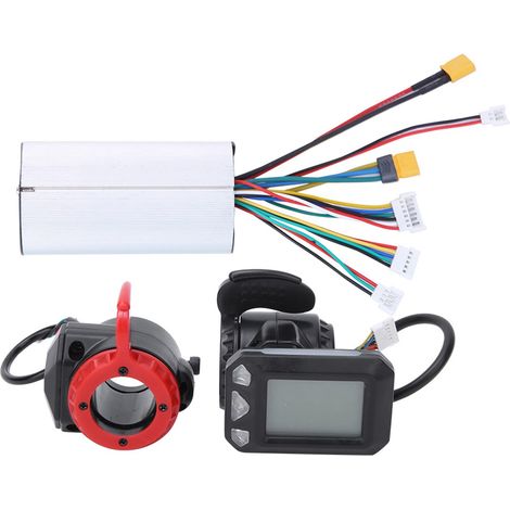 Contrôleur électrique 5,5 pouces en fibre de carbone, kit d'accessoires pour vélo électrique et trottinette (manette des gaz, frein) (1/5)