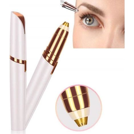 Épilateur Sourcils - Mini Tondeuse À Sourcils Avec Éclairage Intégré - Sans Fil - Pour Soins Visage Femme - 1 Pièce (1/4)
