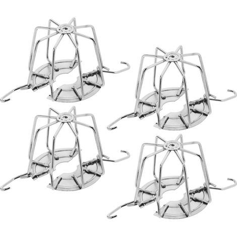 Protection Robuste pour Tête de Sprinkler Incendie en Fer Argenté, Cage de Protection Rapide à Installer, pour Garage et Usage Commercial, Lot de 4 Pièces (1/5)