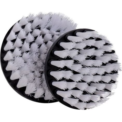 7pcs Brosses Nettoyage pour Perceuse Visseuse à Poils Souples Blancs. Brosses à Nettoyer Salle de Bains, Douche, Cuisine, Céramique. (1/3)