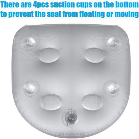 2 Pièces Siege Rehausseur De Spa Coussin De Siège - Coussin De Spa - Coussin D'assise Gonflable PVC pour Baignoire Bain À Remous (1/5)
