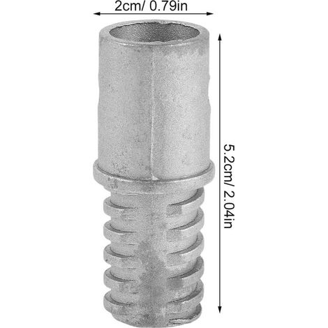 Kit de 5 embouts filetés métalliques pour manches de balai de 20 mm, pour balais et serpillières (1/4)