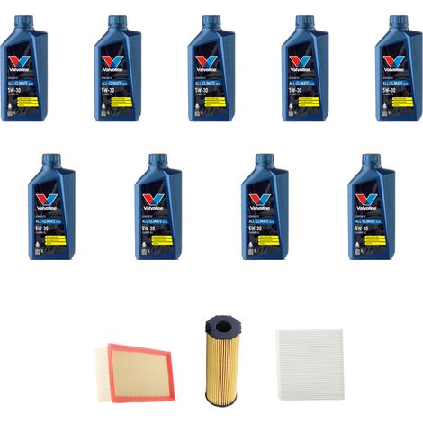 Kit tagliando 3 FILTRI e 9L OLIO compatibile con Audi A4 (B6,B7) 2.7 tdi V6 120kw dal 2005 al 2008 (1/5)