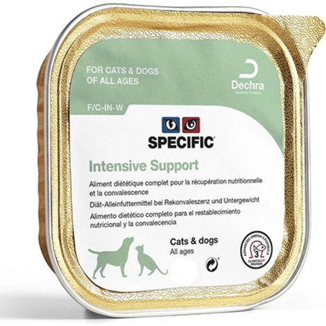 Alimentation spcifique Hallo pour les chats Support intensif F / C-In-W, Pack 4 x 7 x Tray 95 gr