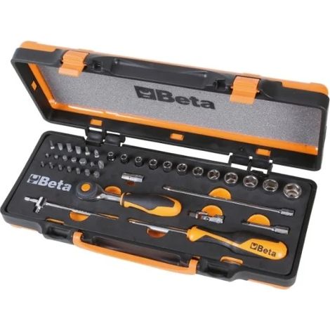 Beta 900/C12MR Jeu de clés à douille et accessoires en coffret 39 pièces.