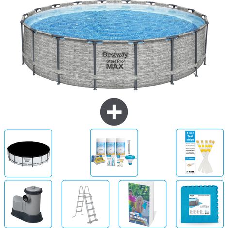 Bestway Steel Pro MAX Rund - 549x122 cm - 8-teilig S536