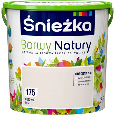 Śnieżka Pintura interior de látex Colors of Nature Beige Lino 2,5 L
