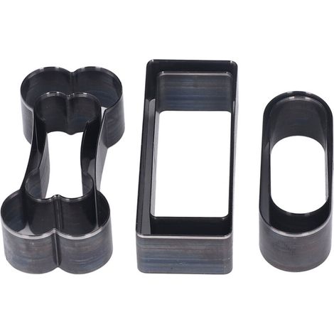 Rectangle Cutting Die, 6Pcs Leather Punch Die Set Rectangle Ovale Bone Shape Leather Punching Cutter Cuir Creux, Scrapbooking Die Cut Machines