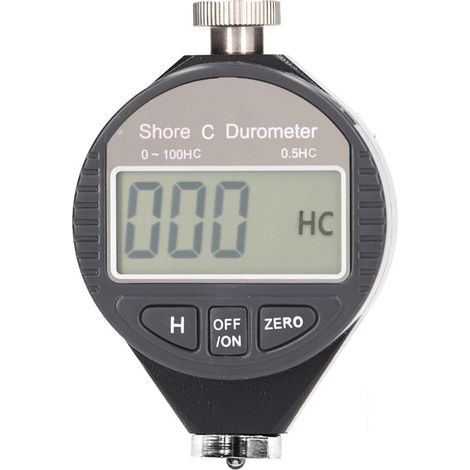 Tragbarer digitaler Härteprüfer, 0-100 Shore Typ A/C/D Durometer mit LCD-Display für Gummi, Reifen, Kunststoff, Thermokunststoff, Bodenbelag(C) (1/5)