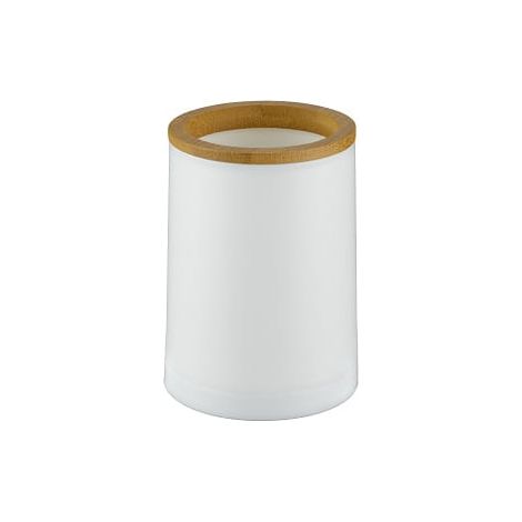 Taza de baño Espino, material de bambú blanco.