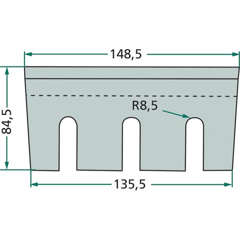 Couteau à tambour pour ensileuse John Deere série 5000 E81243 E66678