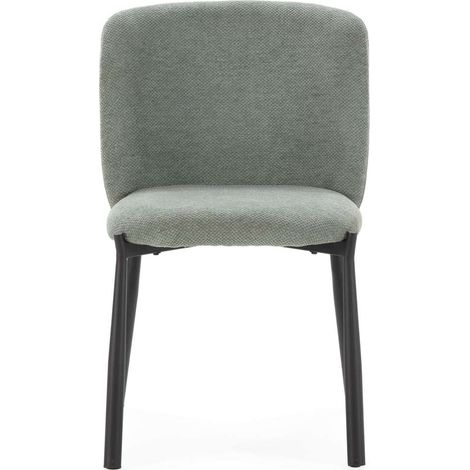Pack de 2 sillas md-Iria tapizado textil verde menta, 80cm(alto) 52cm(ancho) 58cm(largo) (1/5)
