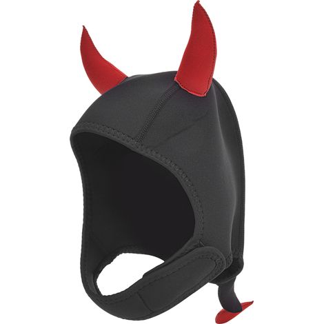 Chapeau De Plongée - En Néoprène - Pour Plongée Libre Et Activités Aquatiques - Taille L - Rouge Ou Noir