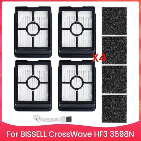 Filtres HEPA de rechange pour aspirateur eau et poussière sans fil BISSELL CrossWave HF3 3598N - Accessoires (1/5)