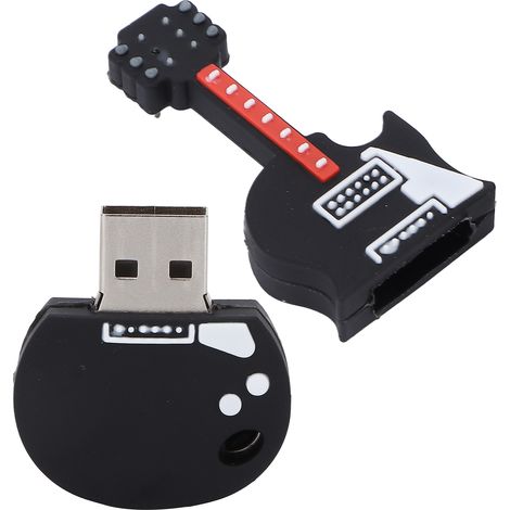 Clé USB en forme de guitare basse, mignonne et portable, pour le transfert de données, accessoire cadeau 64 Go (1/5)