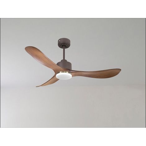 Ouray 2 de Klassfan - Ventilateur de plafond et destratificateur moteur DC basalte avec Lumière pales bois blanc 25 à 40 m² (1/5)