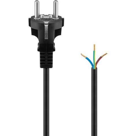Goobay 94701 cable de transmisión Negro 2 m Enchufe tipo F (1/2)