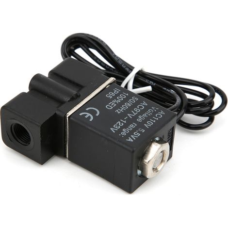 Électrovanne à réponse rapide en plastique 110 V, 2 positions, 2 voies, air, eau, huile, G1/8 (1/5)