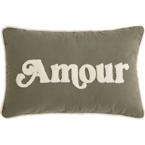 Cuscino verde ciliegia khaki 58x10cm - Atmosphera créateur d'intérieur