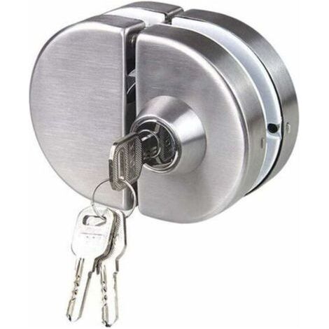 Serrure de porte à Double verre en acier inoxydable 304, crochets de porte sans cadre ouverts des deux côtés pour verre de 10 à 12 mm d'épaisseur (1/5)