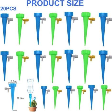 40pcs Irrigation Goutte à Goutte Kit, D'arrosage Automatique avec Vannes de Régulation, Arrosage RéGlable des Plantes,Jardin Maison (1/5)
