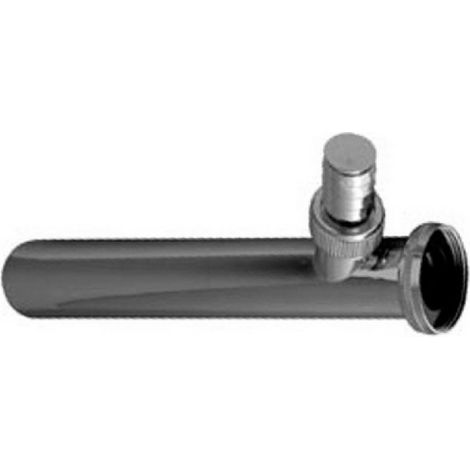 CANOTTO FLANGIATO CROMATO CON ATTACCO LAVATRICE 1&quot 1/4 x 32 mm