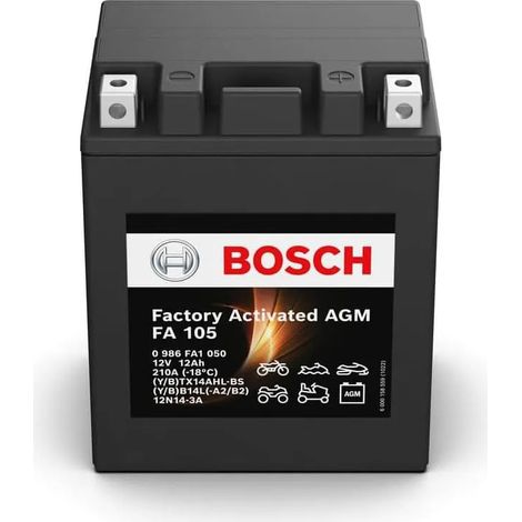 Batería de Moto Bosch FA105 12V 12Ah 210A