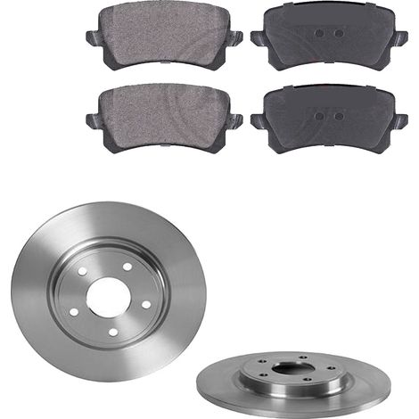 KIT FRENI POSTERIORI compatibile con LANCIA VOYAGER MPV / SPACE WAGON (404) - DISCHI + PASTIGLIE OEM: FDB4192, FDB4778 / 18419 /SOSTITUZIONE DIRETTA/BASSA POLVERE/SILENZIOSO