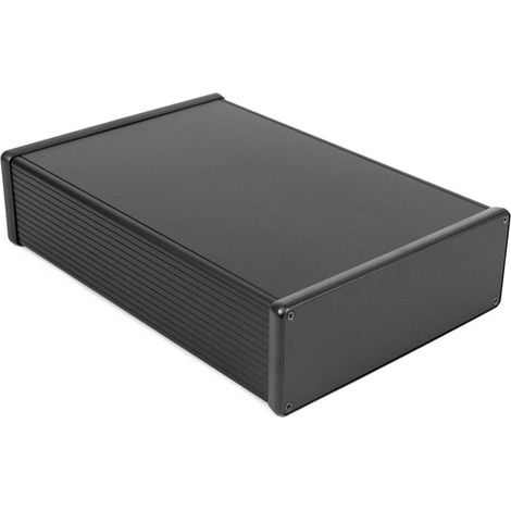Hammond Electronics 1455U2801BK Contenitore universale 280 x 191 x 66 Alluminio estruso Nero (anodizzato) 1 pz.